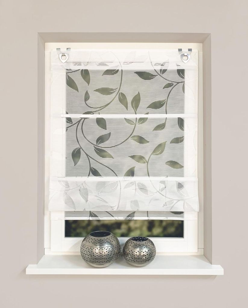 Home Wohnideen Magnetrollo Bambus 130 x 60 cm weiß Produktbild 