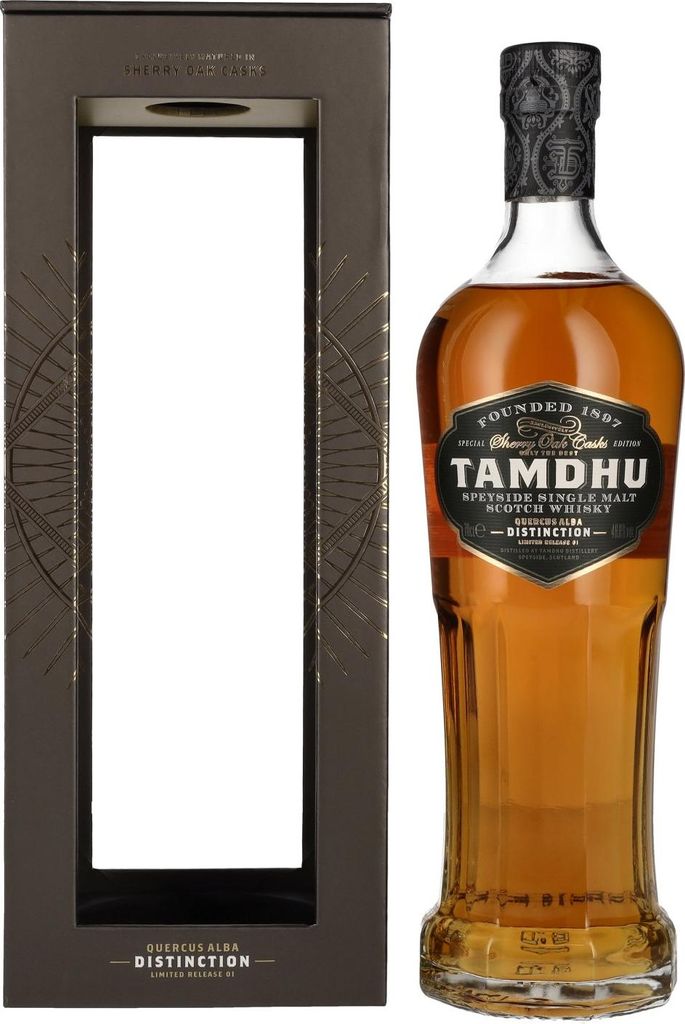 Tamdhu DISTINCTION I Speyside Single Malt Scotch Whisky 48% Vol. 0,7l in Geschenkbox