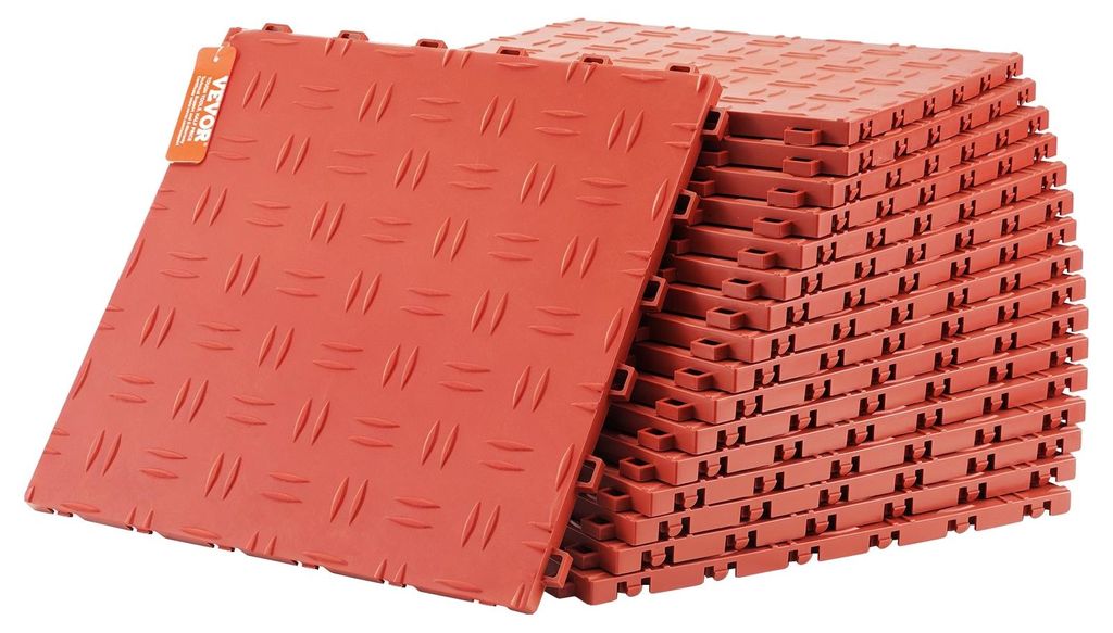VEVOR garážové podlahové kovanie, 305 x 305 x 13,4 mm, sada Obrázok produktu 