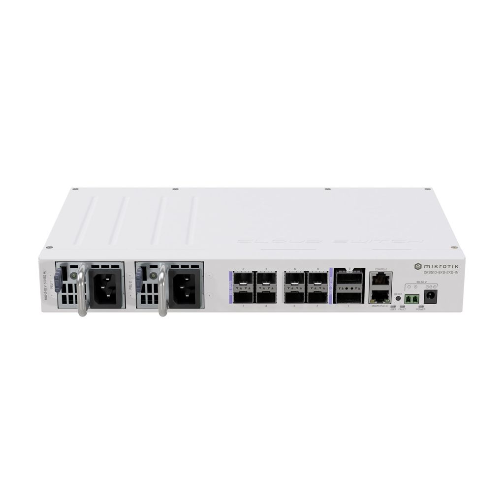 MIKROTIK Mikrotik CRS510-8XS-2XQ-IN Netzwerk Switch L3 Fast Ethernet (10/100) Power over Ethernet (PoE) Weiß