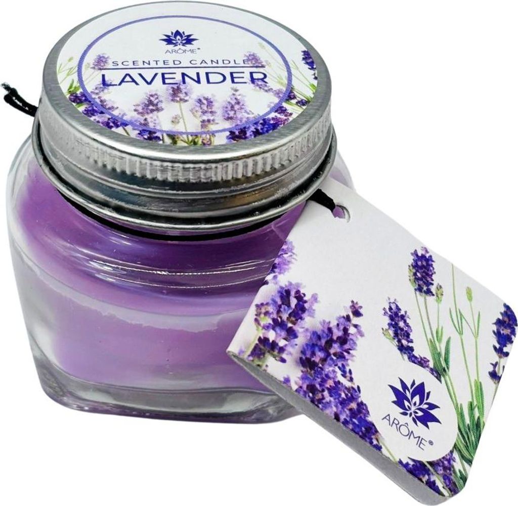 ARÔME Bougie avec vœu 28 g, lavande Image du produit 