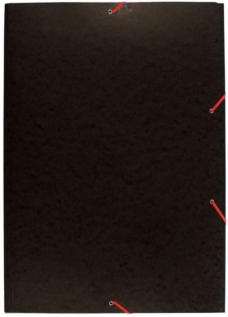 Chemise à coins A2 carton de Manille 600g noir paquet de 10 Image du produit 