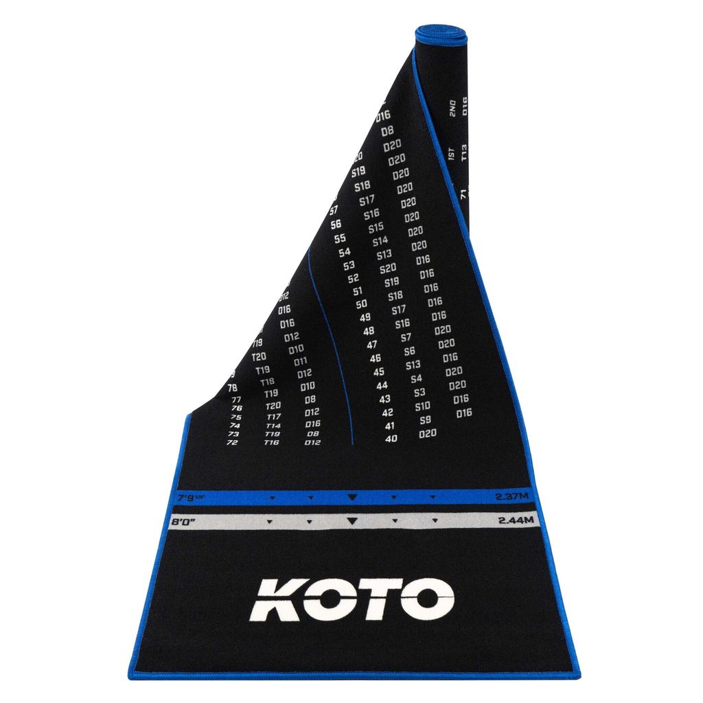 KOTO Carpet Checkout Dartmat Grey Oche 285 x 80cm