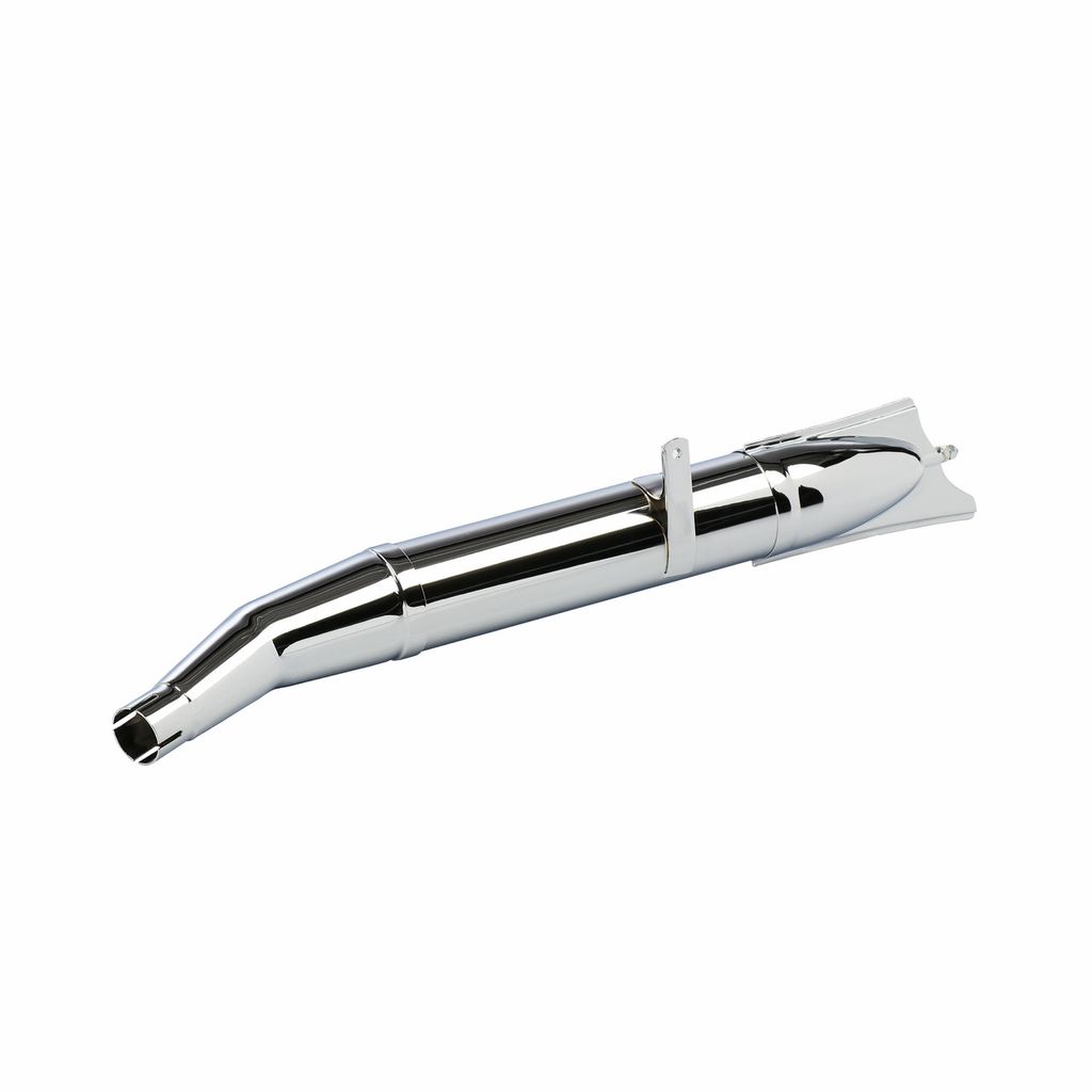 Auspuff dreiteilig Schwalbenschwanz, verchromt, 1.Qualität - IWL Pitty, SR56 Wiesel