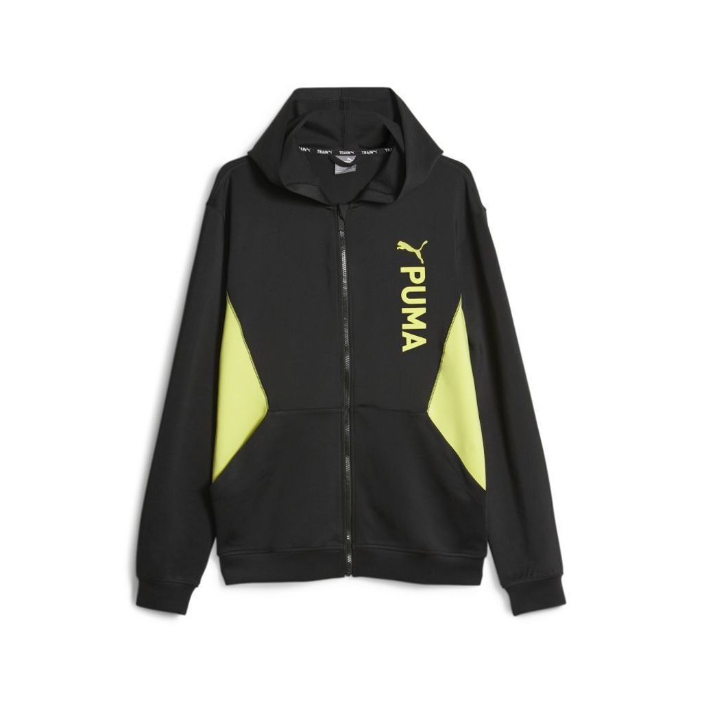 Felpa Puma Fit Double Knit, colore nero, taglia S, uomo, Immagine del prodotto 