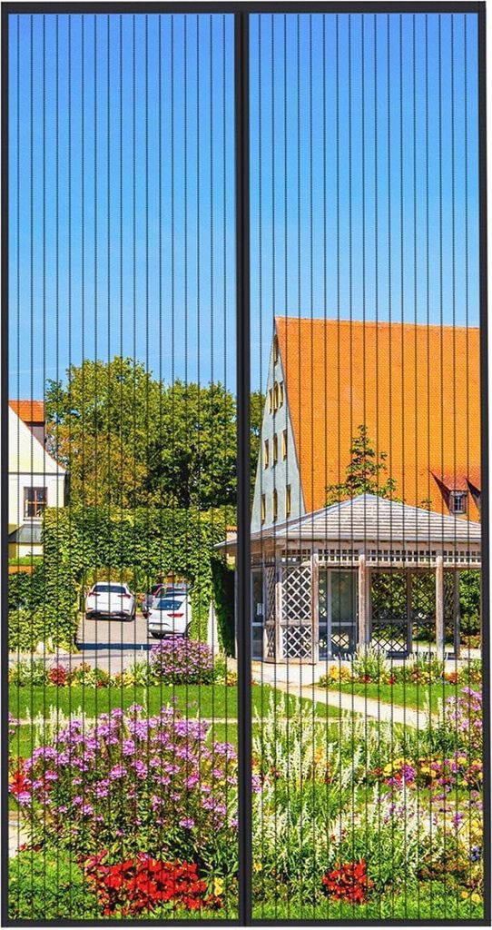 Fliegengitter Tür Magnet Insektenschutz Balkontür 100x220cm Produktbild 