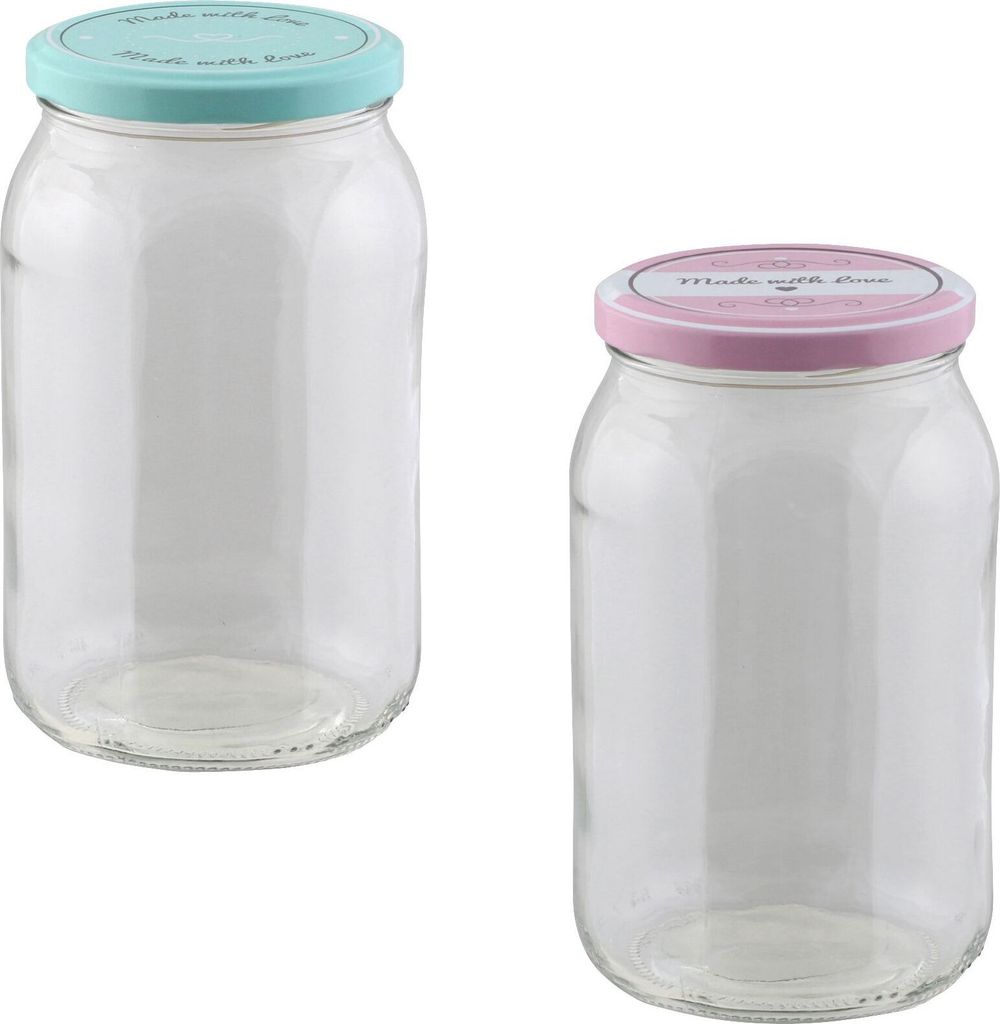 Axentia Einmachglas 720 ml wiederverwendbar zum Einkochen & Aufbewahren Ø 82 mm Deckel