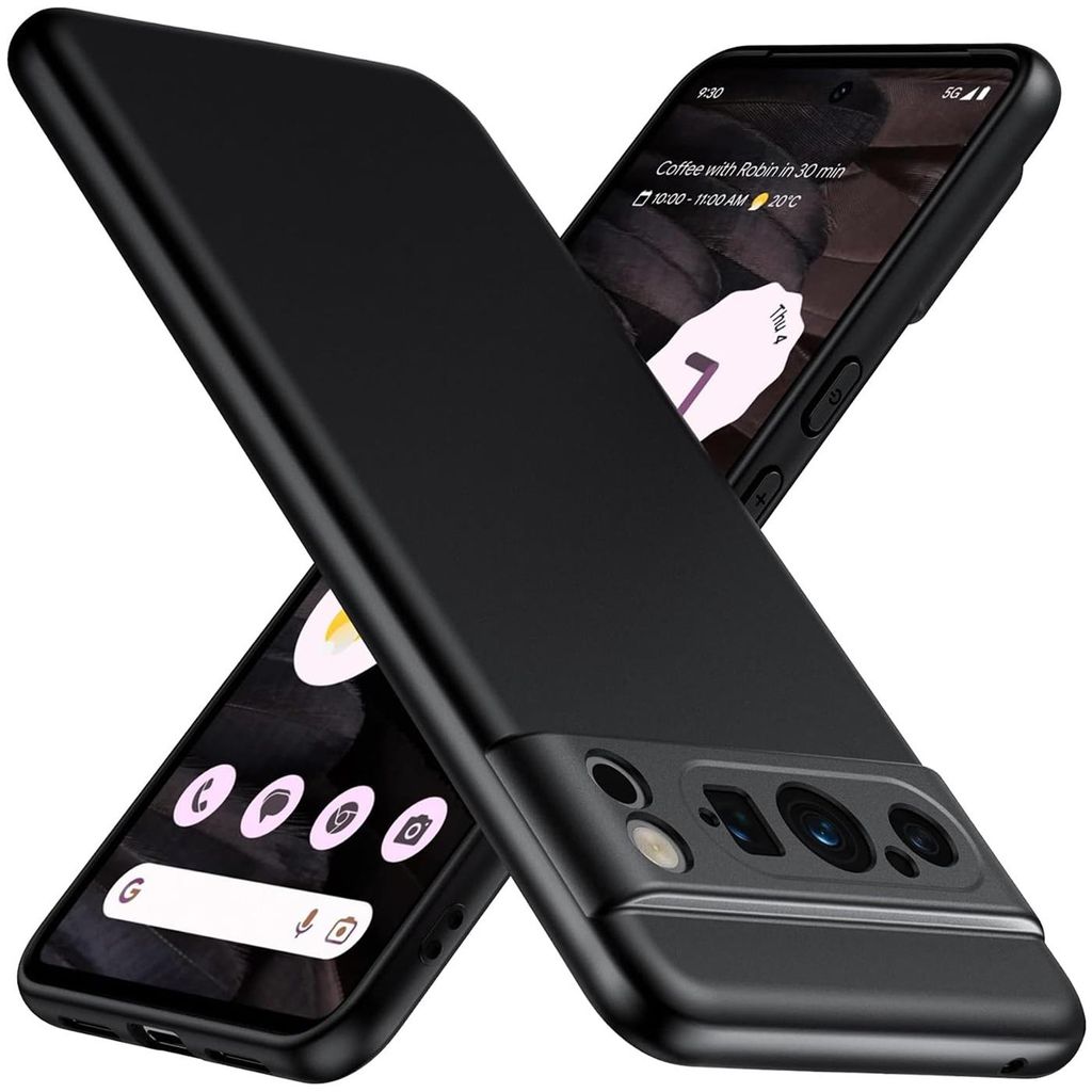 Silikon Hülle für Apple iPhone 14 Pro Schutzhülle Matt Schwarz Backcover  Handy Case