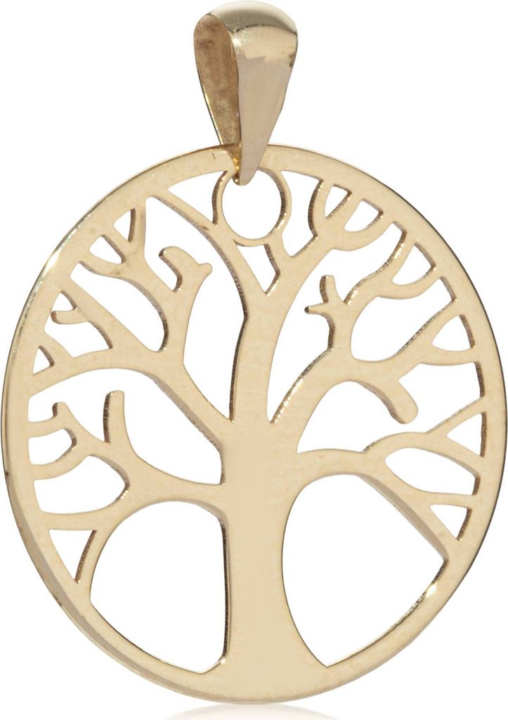 Kettenanhänger Baum des Lebens 16mm 333 Gelb Gold 8 Karat Produktbild 