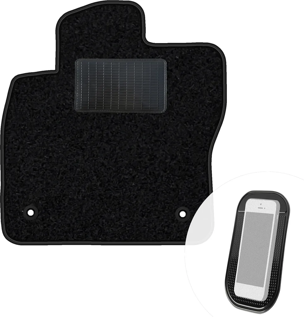 Accessori Interni VW ID.3 | Tappetino Guida Velour Nero moto-MOLTICO