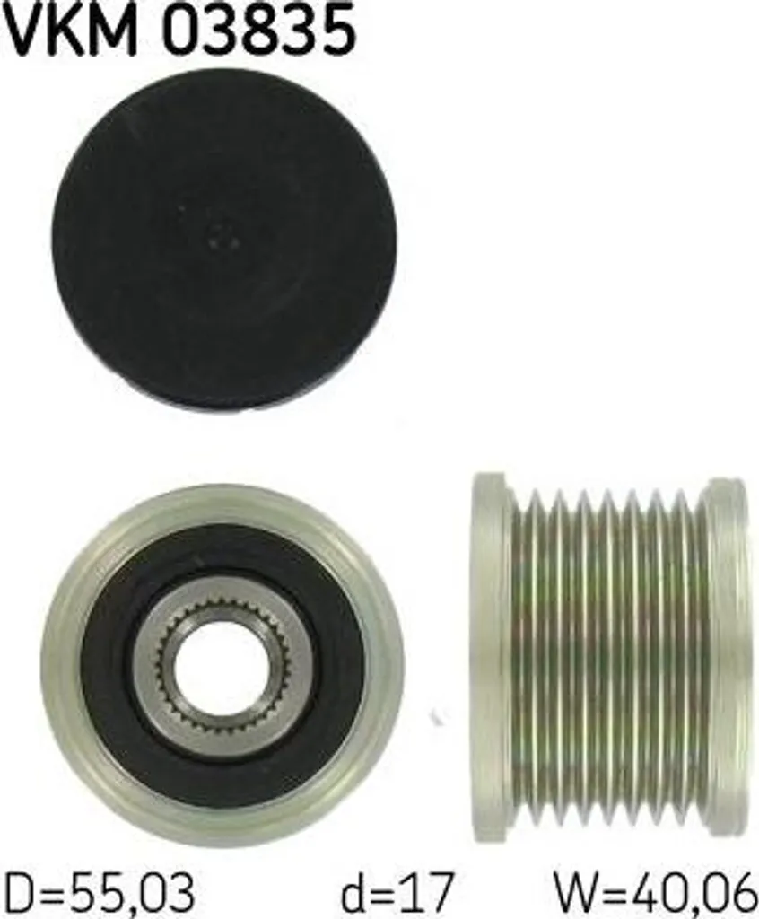 Supprimer vibrations alternateur avec SKF VKM 03835 Classe E S M GL