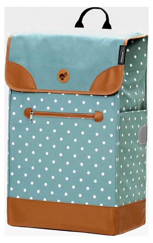 Einkaufstrolley Ersatztasche - 47 Liter - Seiten- und Fronttasche - zusätzliches Innenfach - wasserabweisend - Reflektoren - faltbar - Aiko blau