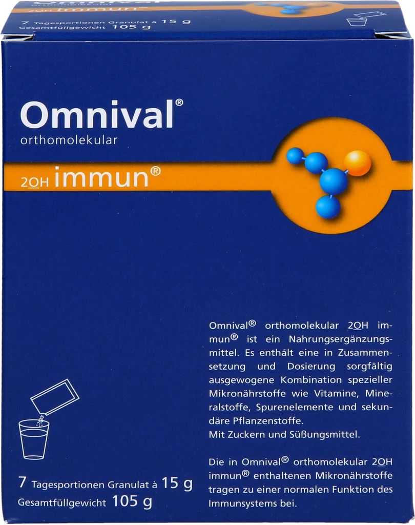 OMNIVAL orthomolekular 2OH immun 7 TP Granulat, 7 St. Beutel