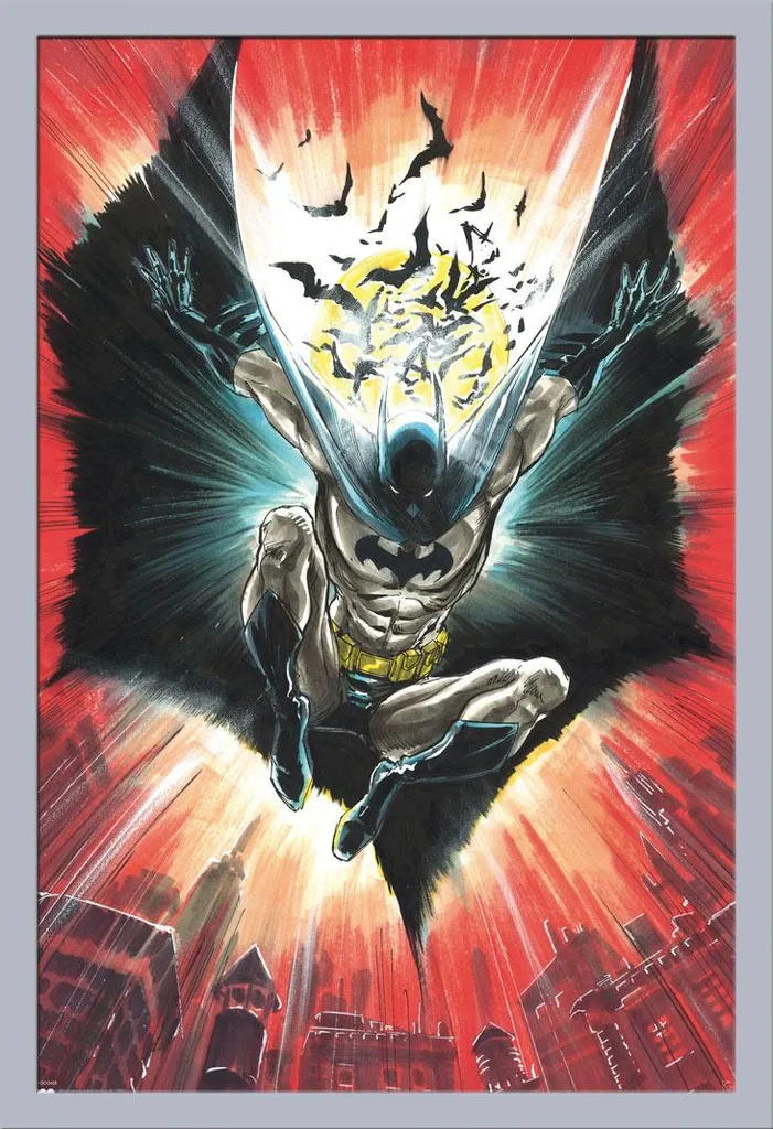 Edizione Centenario Batman Poster Warner Bros Cornice Shinsuke