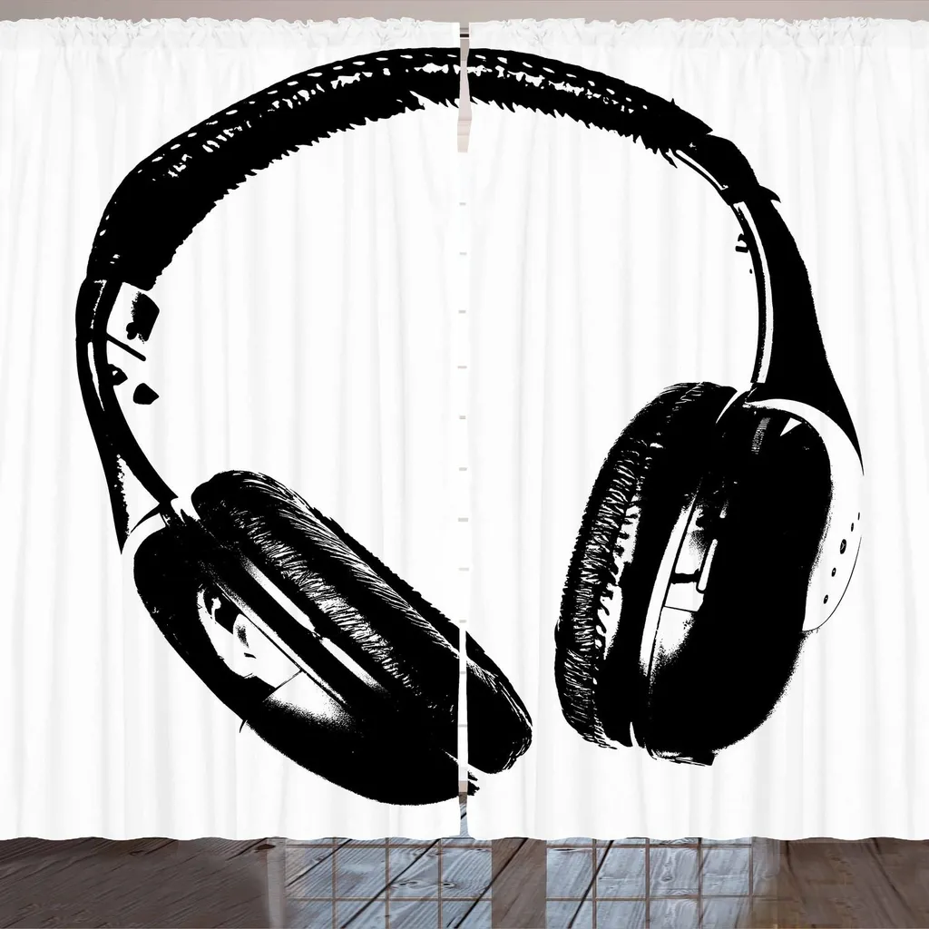 ARANDE Tenda Cuffie Musicali 280x175cm - Tende Grunge Lifestyle