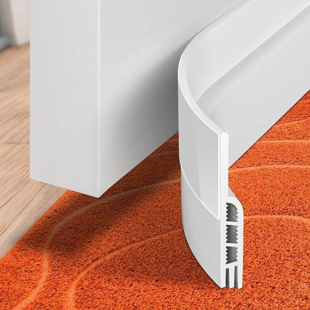 Set aus 2 Türstopper-Rollen und -Strips für die untere Türschwelle, Türwärmer, Reinigung, Wetterdichtung, Schalldämpfung, starke Klebemacht, ...