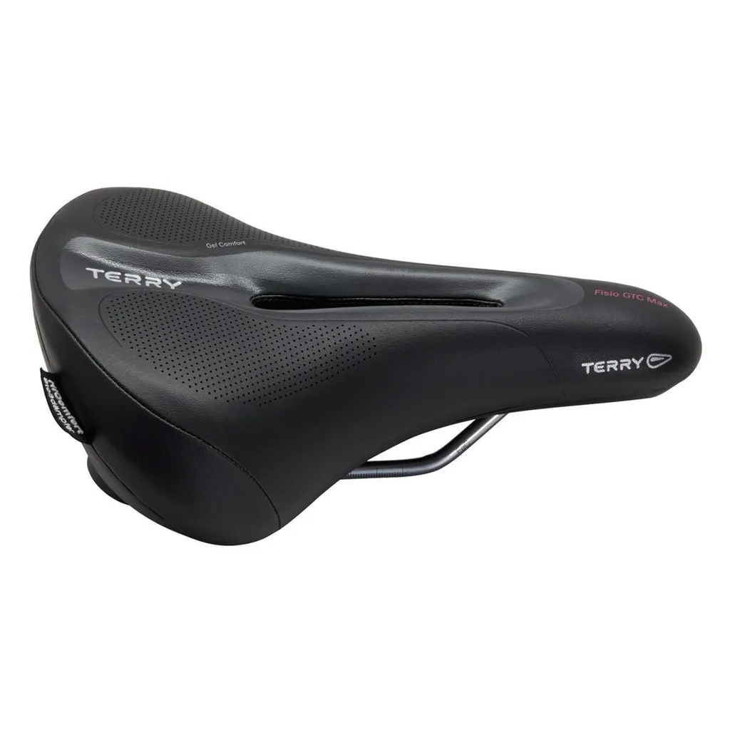 Selle vélo femme Terry Fisio GTC Max Gel noire pour cyclisme de confort