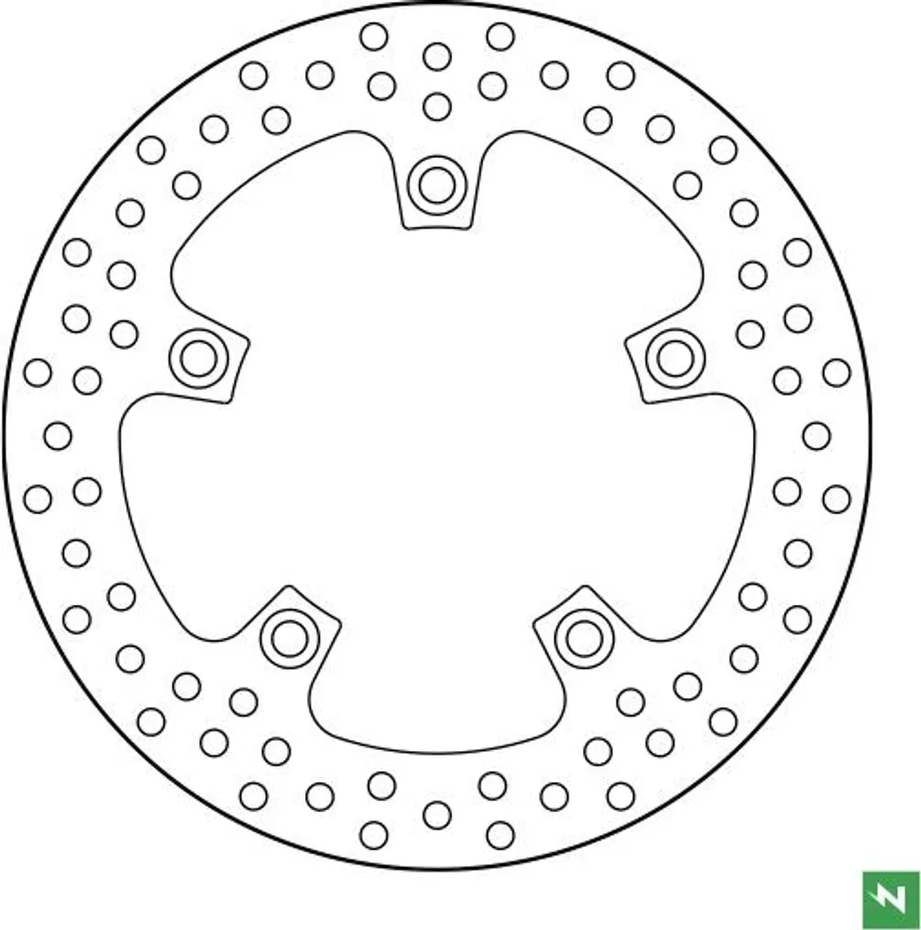 Disque de frein DF5369A rigide de 5 mm pour moto et scooter