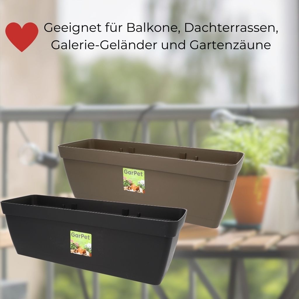 Blumenkasten mit Halterung Wasserspeicher Kaufland.de