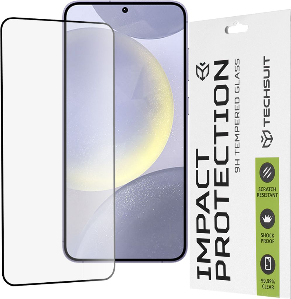 Techsuit Full Cover Impact Protection Displayschutzfolie für Samsung Galaxy S24 Plus - Schwarz