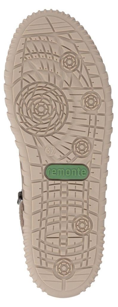 Sznurowane buty damskie Remonte w kolorze szarym Zdjęcie produktu 