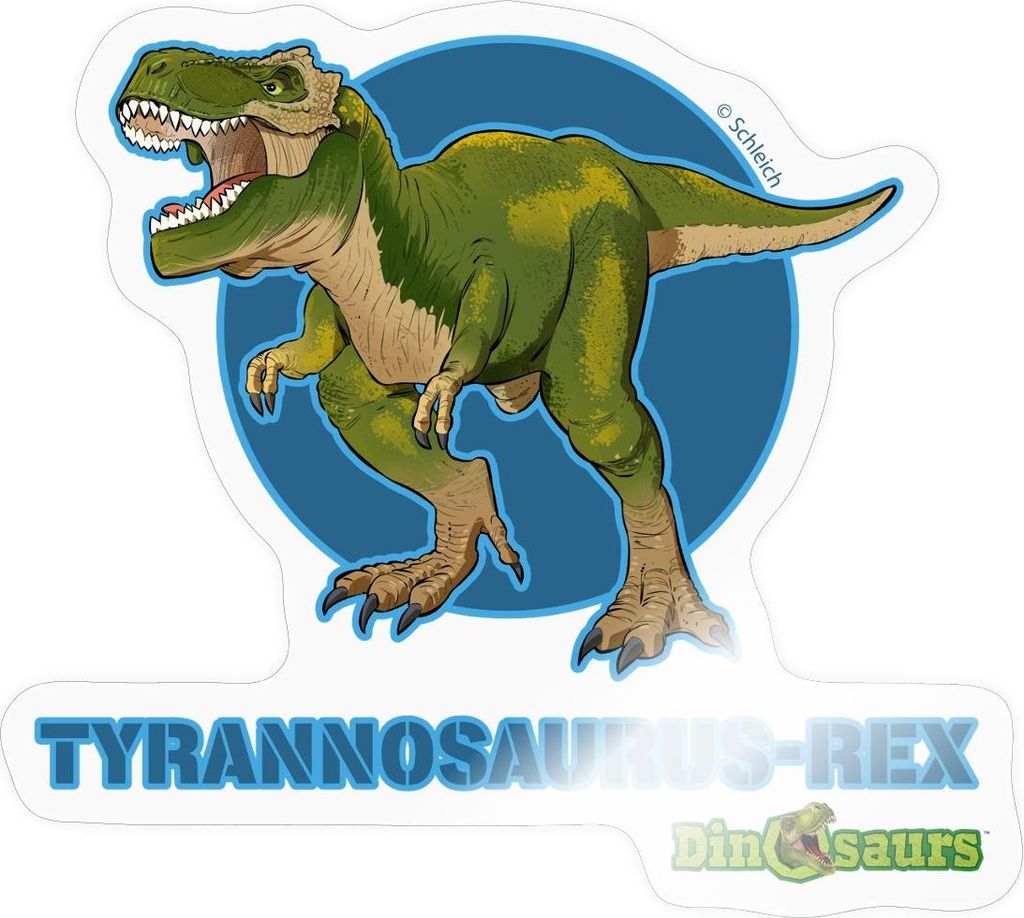 Spreadshirt Dinosaurier Tyrannosaurus Rex T-Rex Sticker Aufkleber, 10 x 10 cm, Transparent glänzend