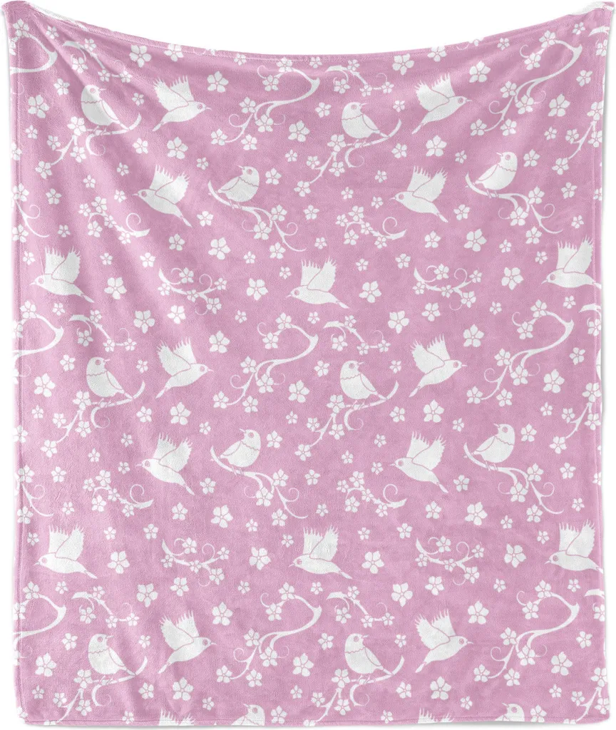 Coperta Pile Flanella Sakura ABAKUHAUS 175x230 cm | Soffice e Naturale