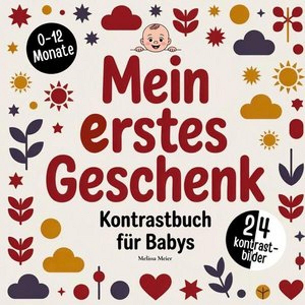Mein erstes Geschenk zur Geburt - Kontrastbuch für Babys