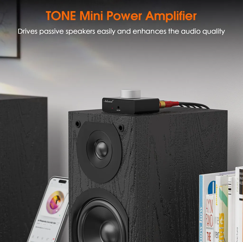 HPYLIF·H Altoparlanti Da Scaffale Amplificati 50W X 2 Con Bluetooth, LED E Ingresso Microfono - 3