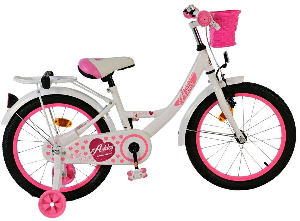 Volare Ashley Kinderfahrrad - Mädchen - 18 Zoll - Weiss Produktbild 