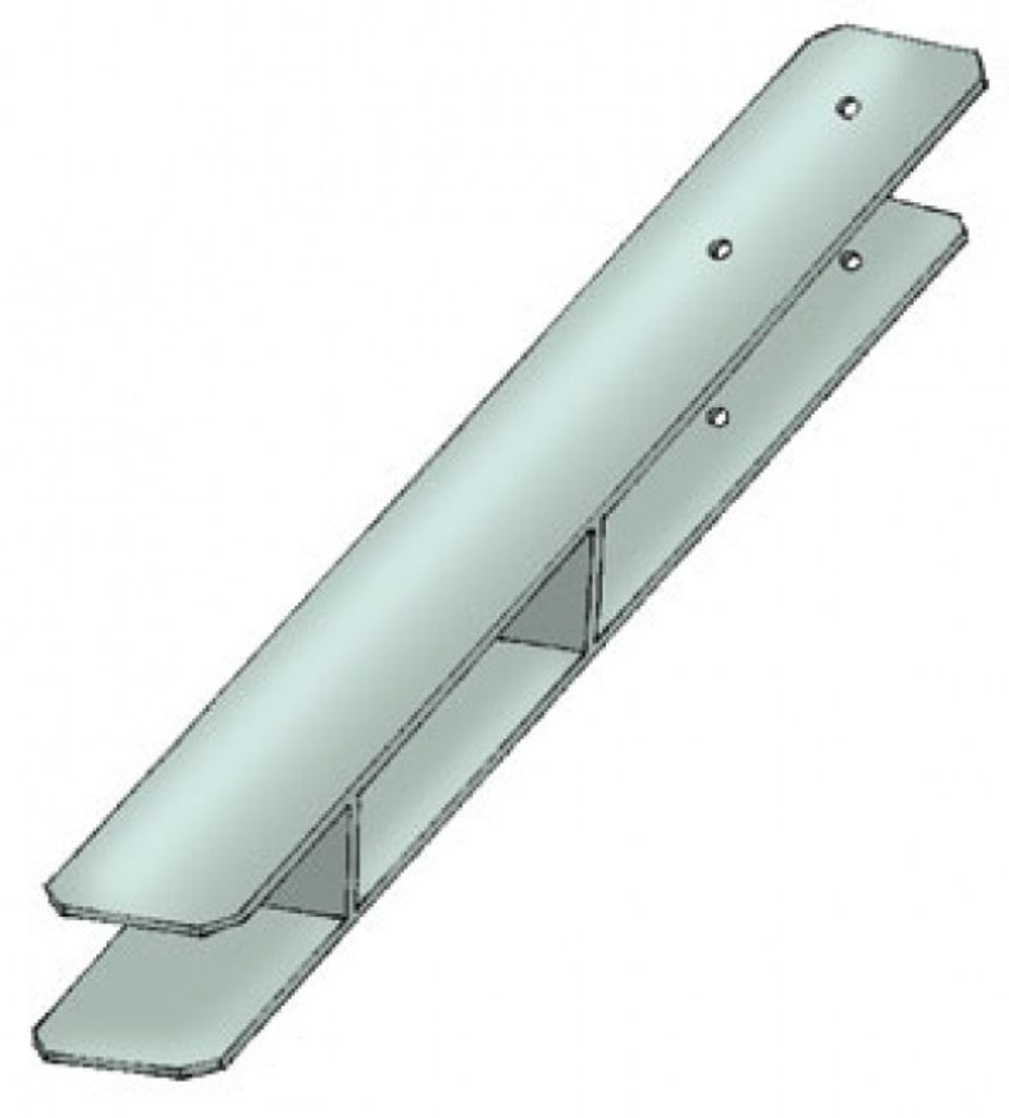 Pfostenanker / H-Pfostenanker Karibu 12x12cm Länge 80 cm