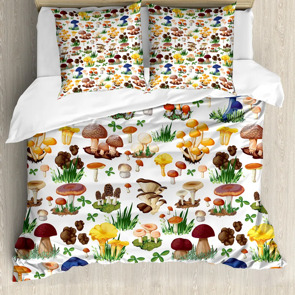 Copripiumino Multicolor Funghi ABAKUHAUS 200x200 Federe Incluse