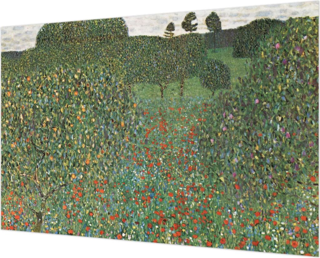 Wandtapete - Dekorative Tapete für Wohnzimmer - Tapetenfolie für Wanddekoration - 152x104 cm - Blumenwiese