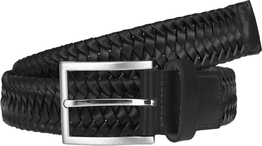 LLOYD Leder Gürtel Braided Men ́s Belt W80 Black schwarz