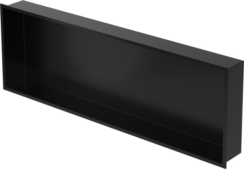 LuxeBath Wandnische aus Edelstahl, 90x30x10 cm, Schwarz, Produktbild 