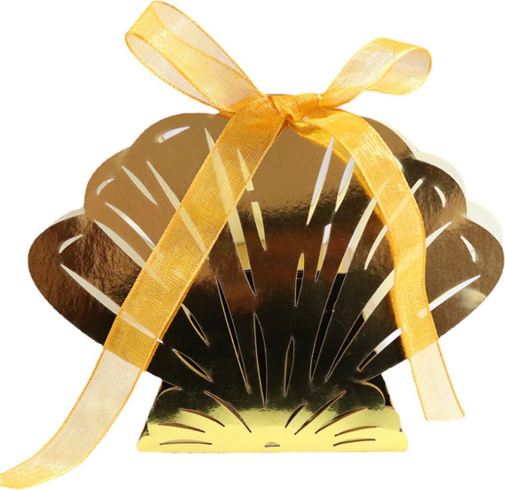 Packung Mit 50 Laser Cut Seashell Shape Candy Boxen, Kreative Geschenk-Boxen Fš¹r Bridal Shower Jahrestag Geburtstag Party Hochzeit Gunst
