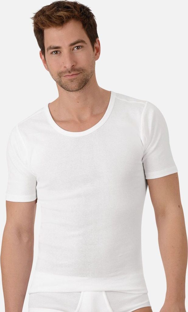2 Trigema Herren Unterhemden Feinripp Weiss 85105/2 Gr.6 Produktbild 