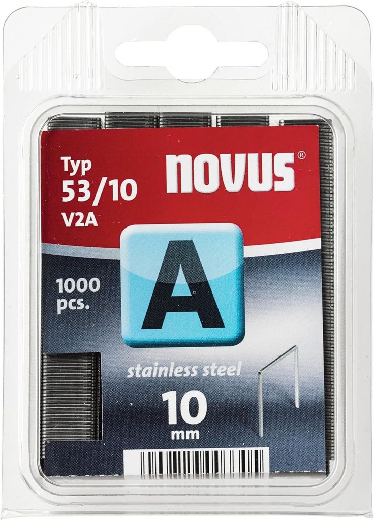 Novus Tackerklammer Typ A 53 V2A 1000 Stück Produktbild 