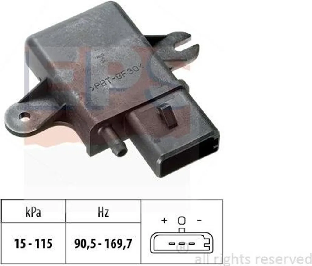 Capteur pression d'air EPS 1.993.002 haute fiabilité - OE 1648138