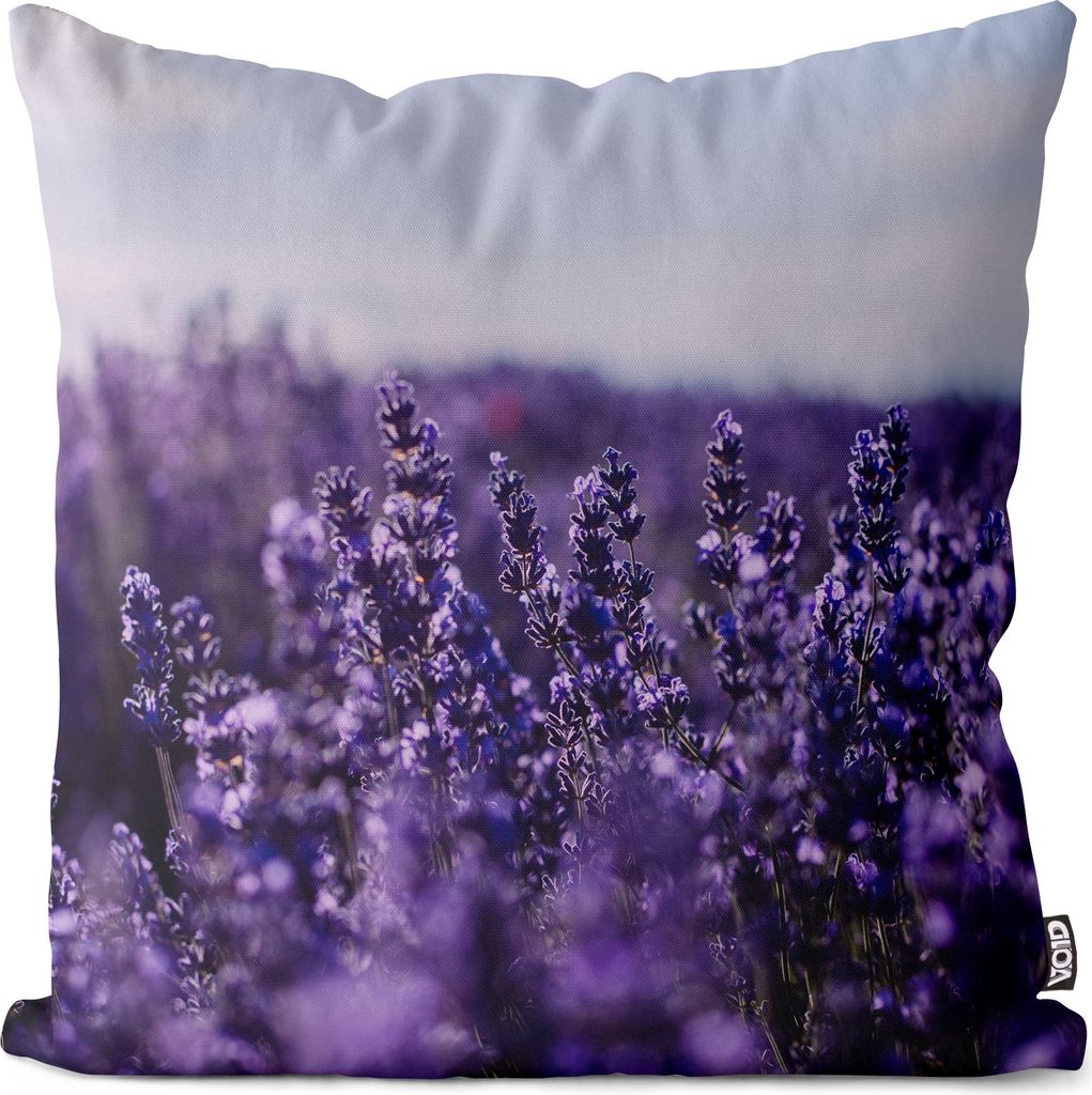 VOID Blumenfeld Lavendel Frankreich Kissenbezug Kissenhülle sofa couch wohnzimmer dekoration wasserfest Outdoor Garten Kissen bezug deko