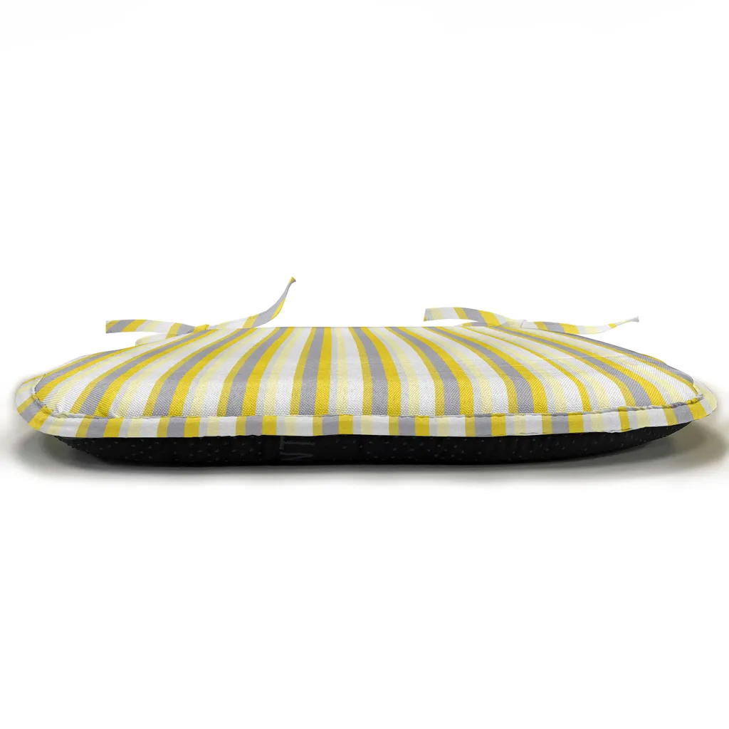 Cuscini Sedie 40x40 ABAKUHAUS Giallo Grigio - Set 12 per Famiglia - 5