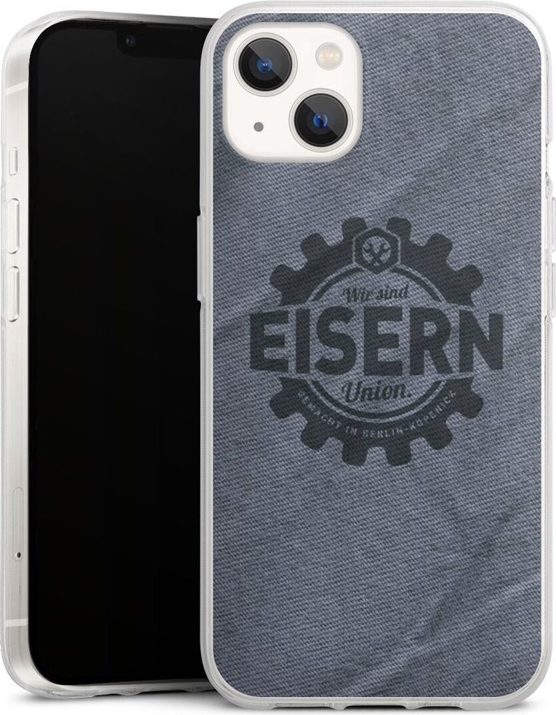 DeinDesign Handyhülle für Apple iPhone 13 Silikon Hülle Case Smartphone Schutzhülle 1. FC Union Berlin FCU Offizielles Lizenzprodukt