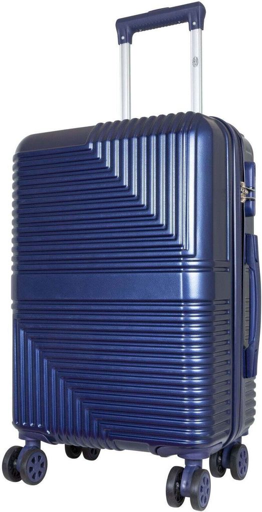 Kleiner Handgepäck Reisekoffer Barcelona 43 L Hartschale Trolley ABS blau