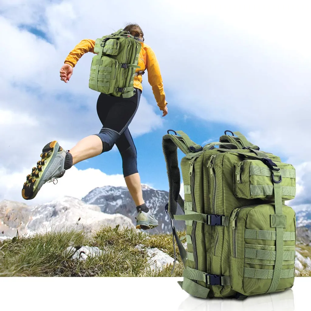 Sac à dos tactique 35L Vert Armée - Assault Pack Militaire avec Système MOLLE