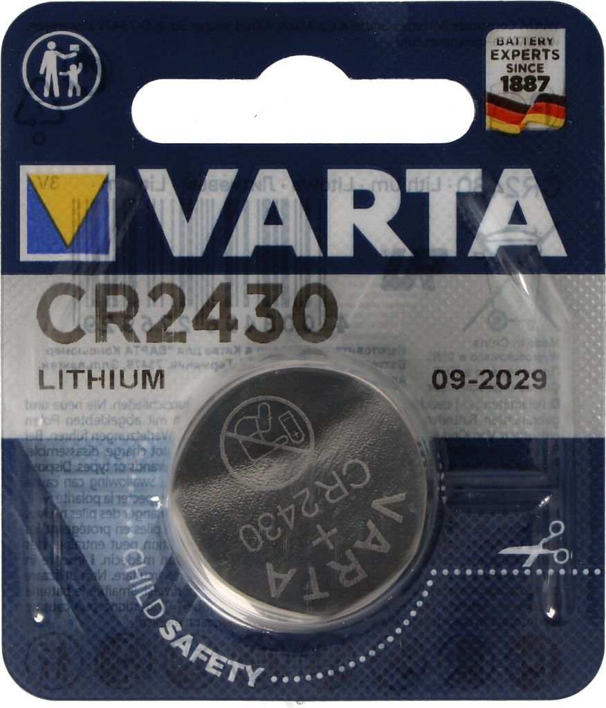 Varta CR2430 Lithium Batterie IEC CR2430