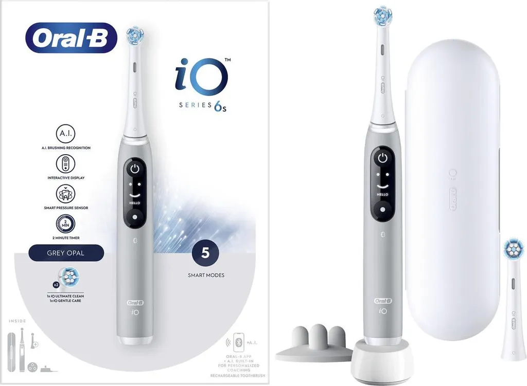 Brosse à dents électrique Oral-B iO 6S Noir avec technologie iO magnétique