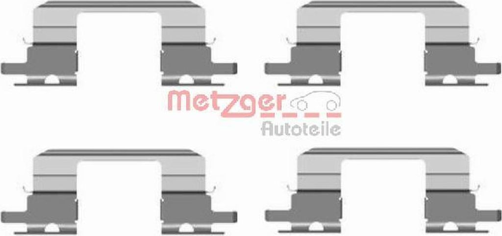 METZGER 109-1672 Zubehörsatz Scheibenbremsbelag Vorne für SUBARU IMPREZA Stufenheck (GD) FORESTER (SF) OUTBACK (BL, BP) IMPREZA Station Wagon (GG)