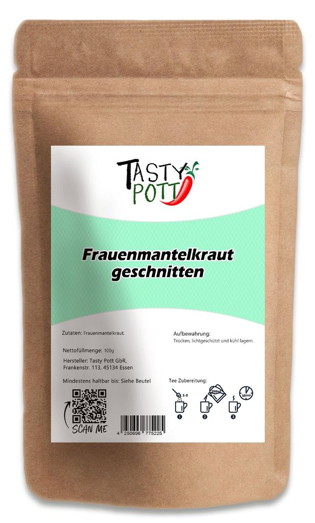 Tasty Pott Frauenmantelkraut getrocknet & geschnitten - im Beutel - 250g