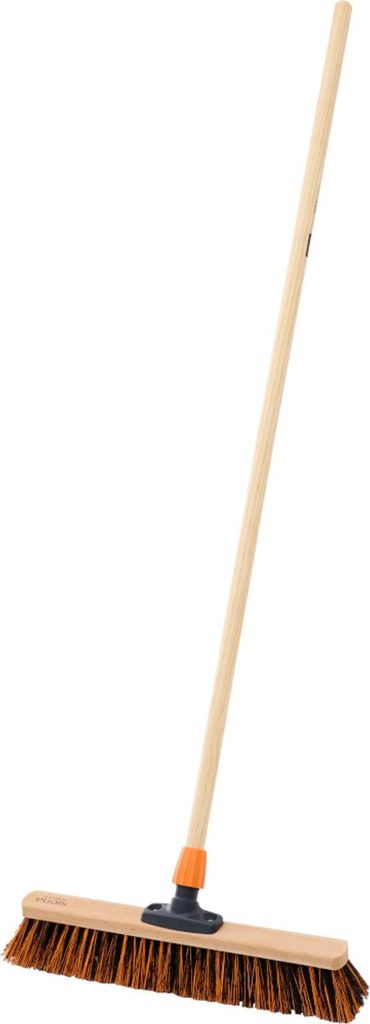 Saalbesen 50 cm Südharzer Bauernbesen Kunststoffhalter, Buche 100 %