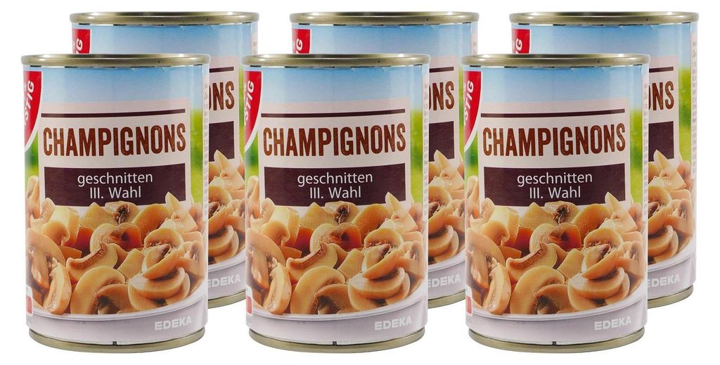 Gut & Günstig Champignons Geschnitten (24 x 290g) Produktbild 